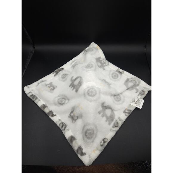 White Grey Elephant Plush Baby Lovey Security Blanket Unisex Blankets and Beyond - Picture 4 of 4
